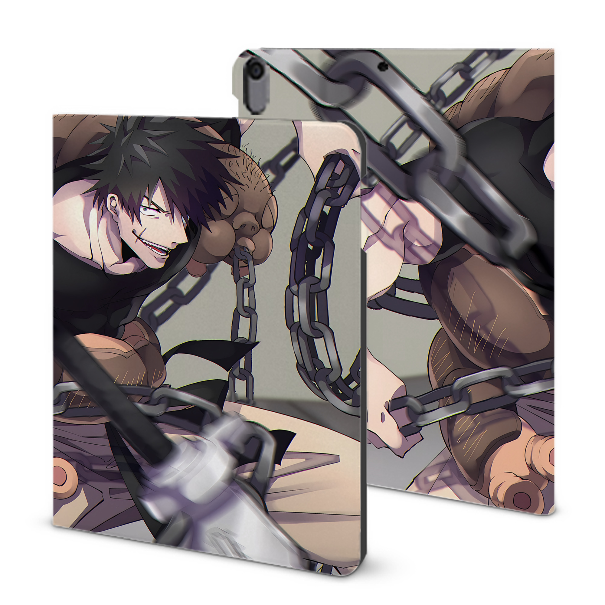 （画像用） 呪術廻戦 Jujutsu Kaisen IPad ケース ブック型 PUレザー TPU 耐衝撃 軽量 薄型 ペン収納なし 全面保護 IPad 各モデル対応